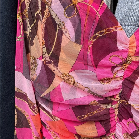 L'AGENCE lolisa runched mesh mini dress - Picture 7 of 10